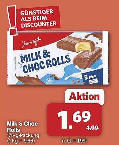 Milk & Choc Rolls
