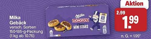 Milka Gebäck versch. Sorten 150-185-g-Packung (1 kg ab 10.76)