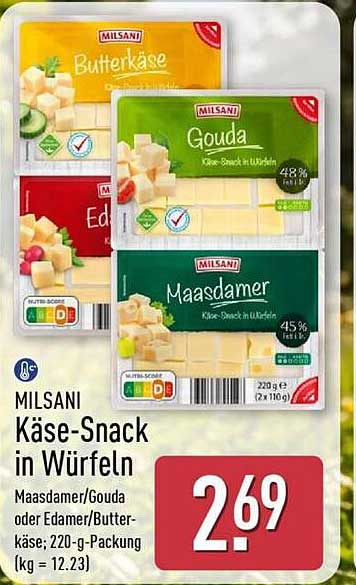 MILSANI Käse-Snack in Würfeln