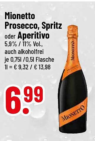 Mionetto Prosecco, Spritz oder Aperitivo