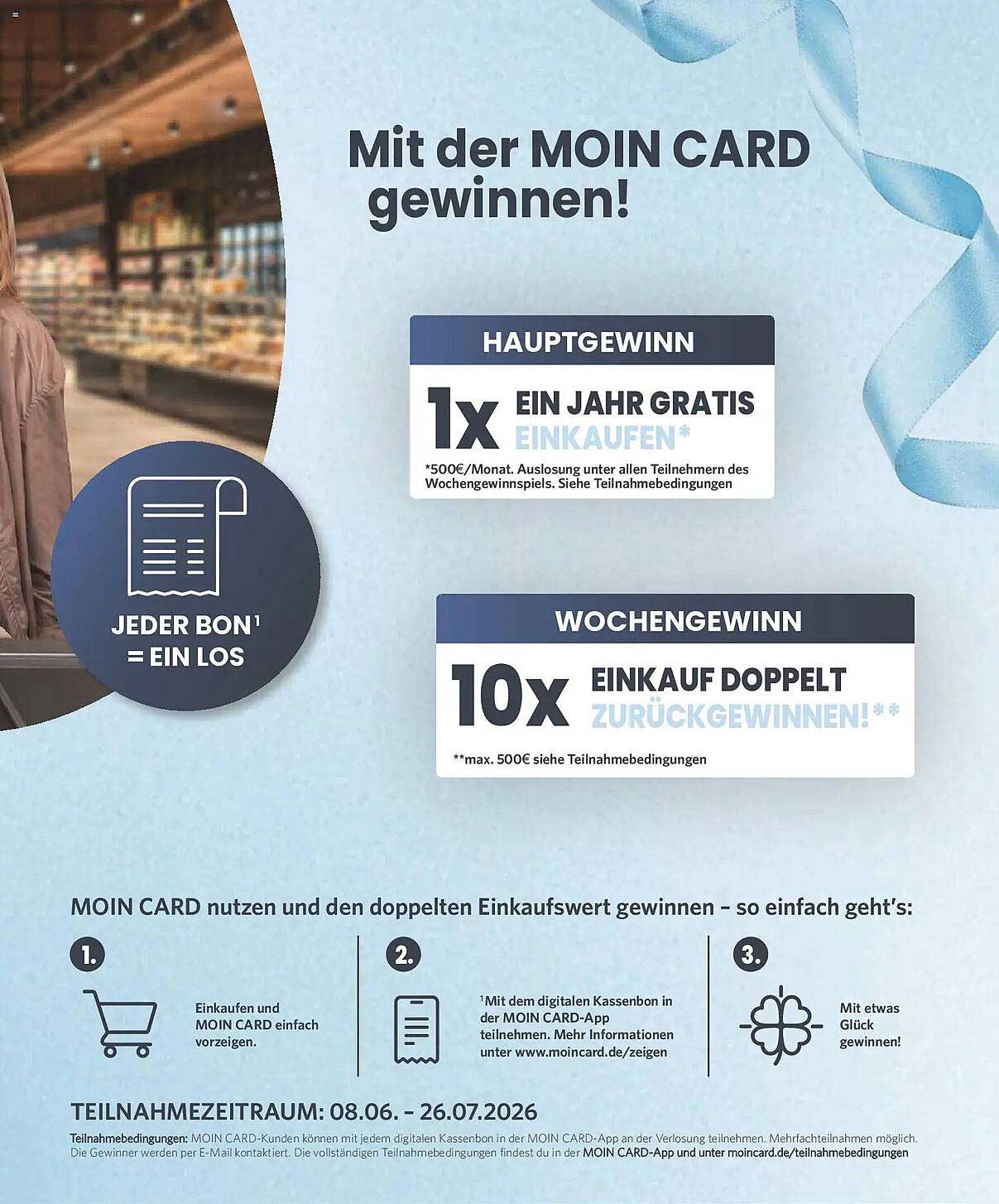 Mit der MOIN CARD gewinnen!