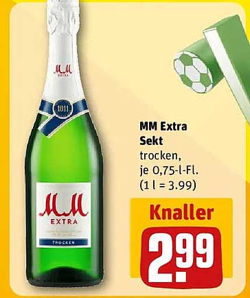 MM Extra Sekt trocken, je 0,75-l-Fl. (1 l = 3.99)