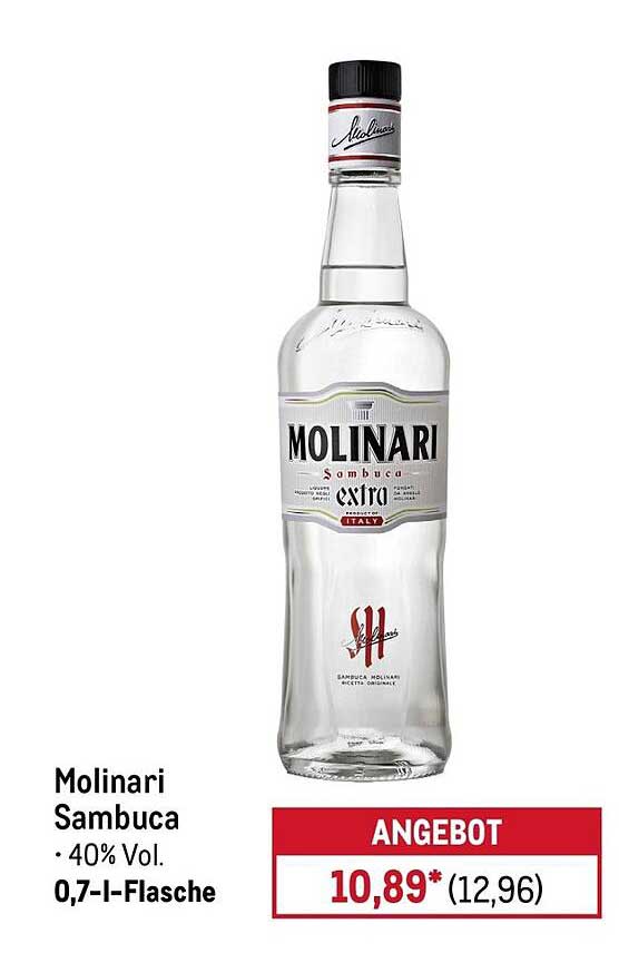 Molinari Sambuca • 40% Vol. 0,7-l-Flasche