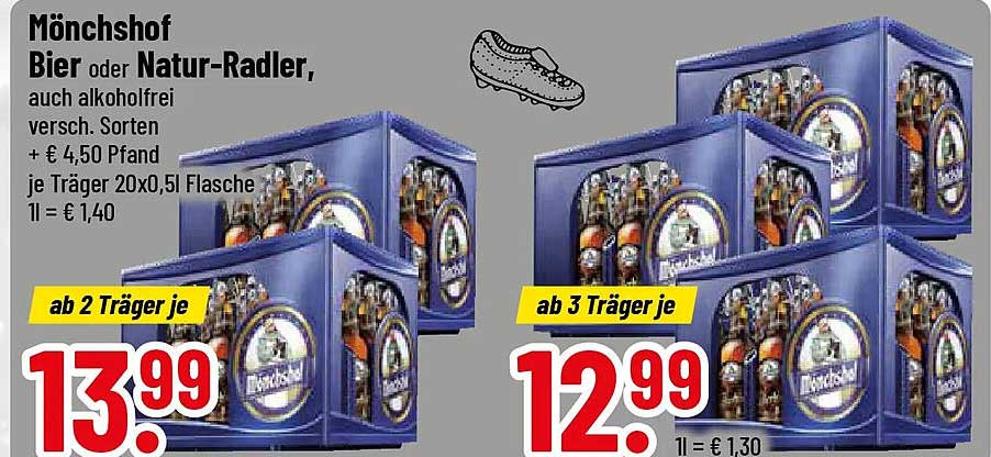 Mönchshof Bier oder Natur-Radler, auch alkoholfrei, versch. Sorten