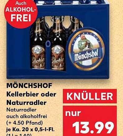MÖNCHSHOF Kellerbier oder Naturradler