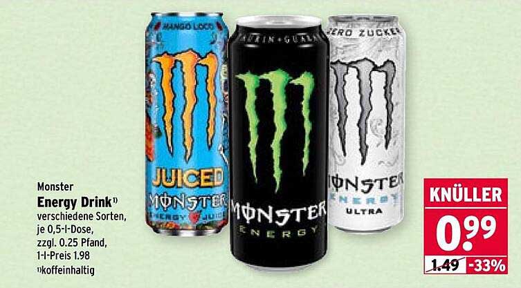 Monster Energy Drink¹⁾