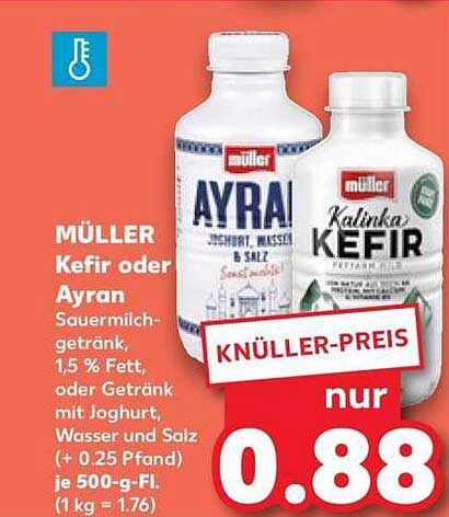 MÜLLER Kefir oder Ayran