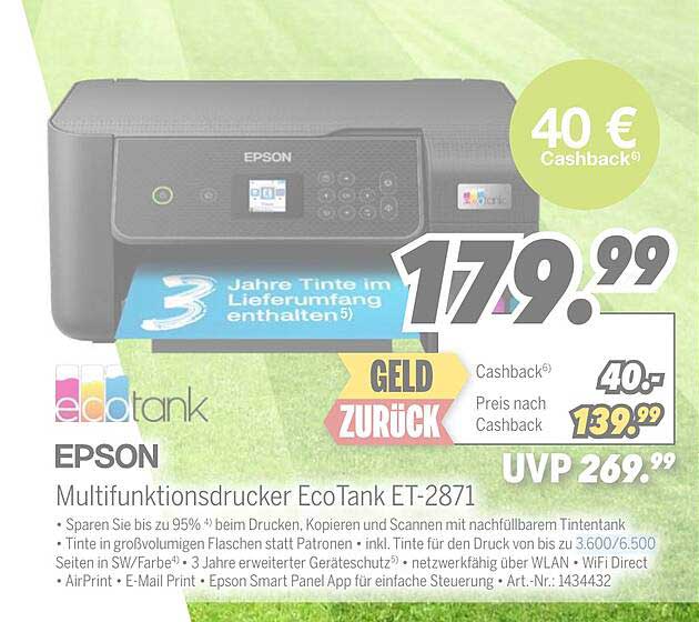Multifunktionsdrucker EcoTank ET-2871