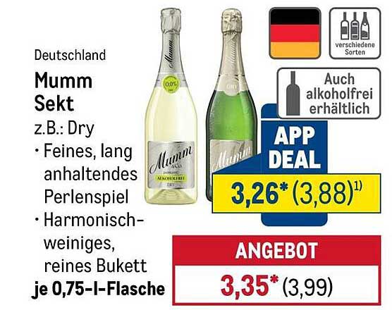 Mumm Sekt z.B.: Dry
