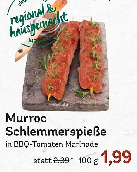Murroc Schlemmerspieße in BBQ-Tomaten Marinade