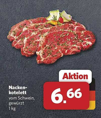 Nacken-kotelett vom Schwein, gewürzt 1 kg