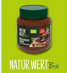 NATUR WERT Bio Haselnuss Nougat Creme