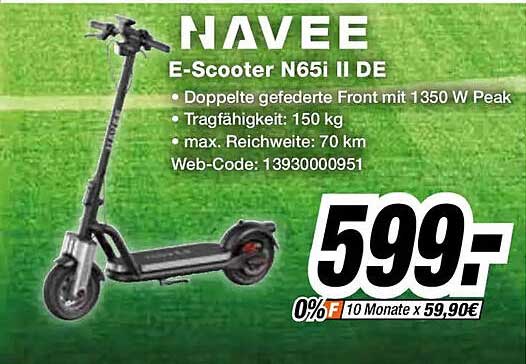 NAVEE E-Scooter N65i II DE