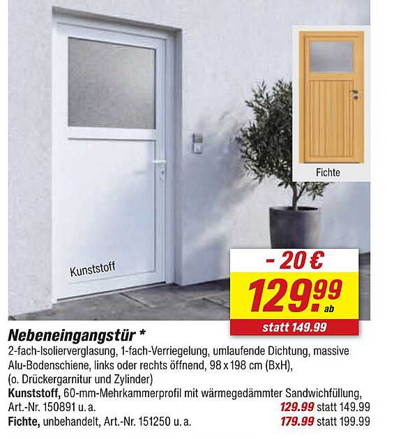 Nebeneingangstür