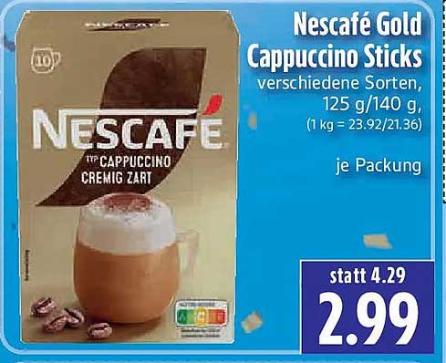 Nescafé Gold Cappuccino Sticks