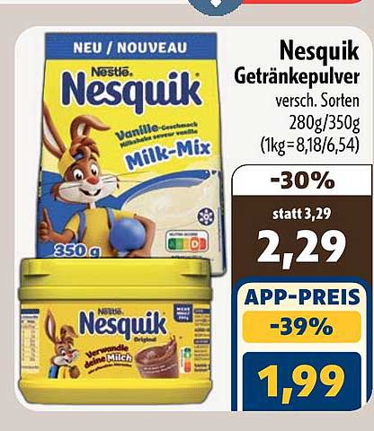 Nesquik Getränkepulver versch. Sorten 280g/350g
