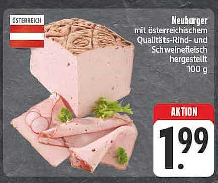 Neuburger mit österreichischem Qualitäts-Rind- und Schweinefleisch hergestellt 100 g