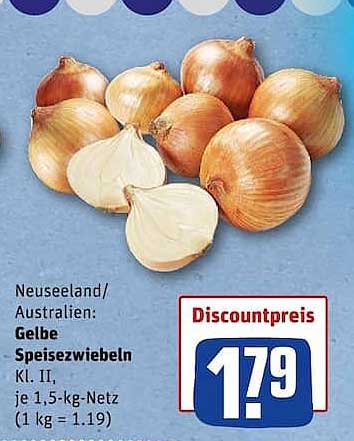 Neuseeland/Australien: Gelbe Speisezwiebeln