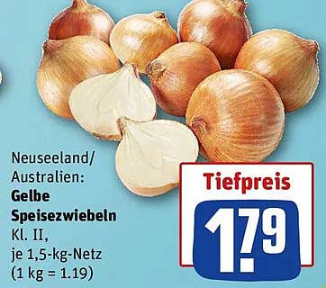 Neuseeland/Australien: Gelbe Speisezwiebeln