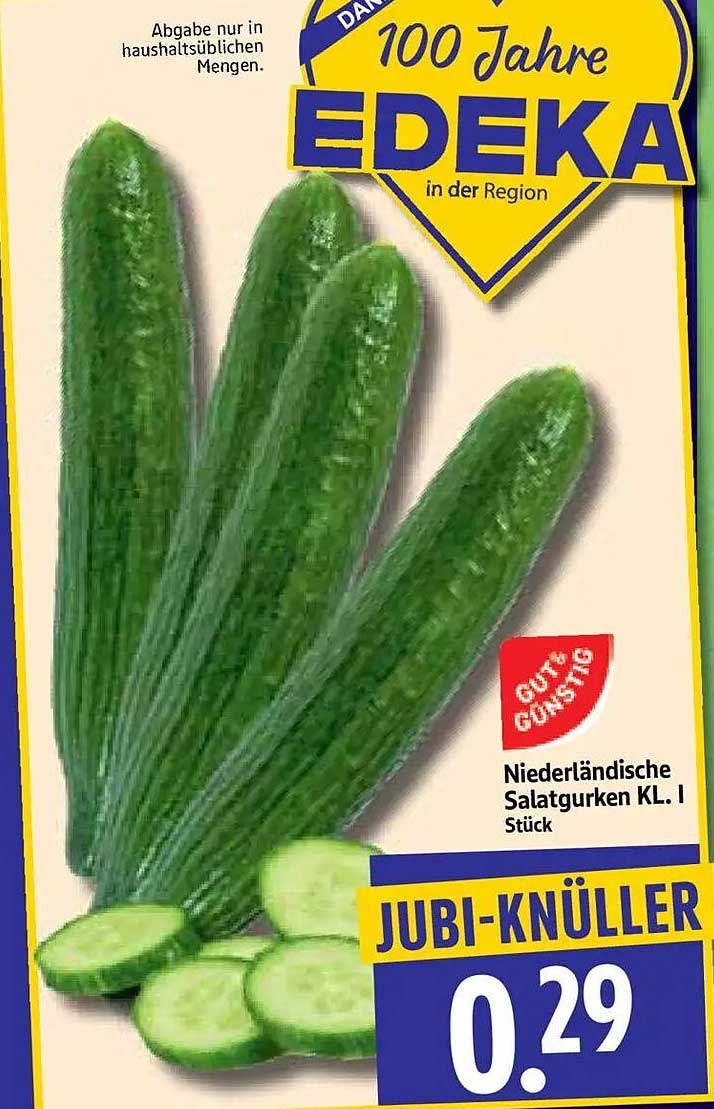 Niederländische Salatgurken Kl. I Stück