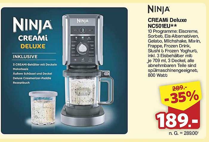 NINJA CREAMi DELUXE NC501EU++