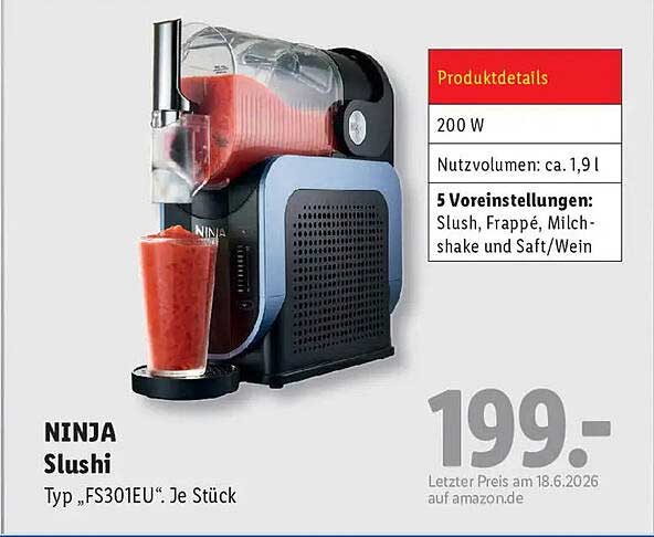 NINJA Slushi Typ „FS301EU“ Je Stück