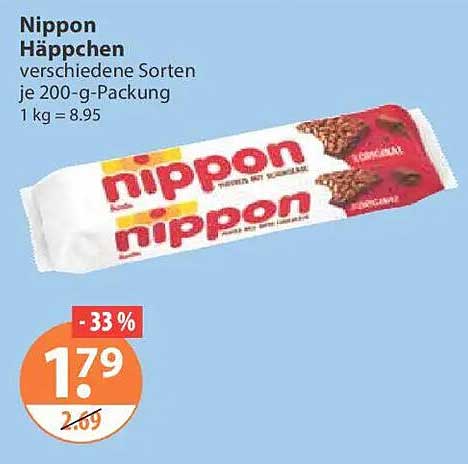 Nippon Häppchen verschiedene Sorten je 200-g-Packung