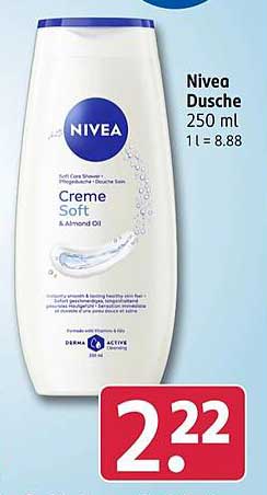 Nivea Dusche 250 ml 1 l = 8.88