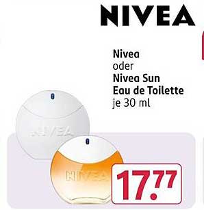 Nivea oder Nivea Sun Eau de Toilette je 30 ml