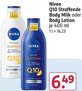 Nivea Q10 Straffende Body Milk oder Body Lotion je 400 ml