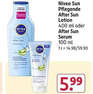 Nivea Sun Pflegende After Sun Lotion 400 ml oder After Sun Serum 100 ml