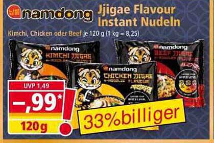 Nongshim Nambong Jigiae Flavour Instant Nudeln