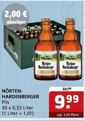 NÖRTEN-HARDENBERGER Pils 30 x 0,33 Liter (1 Liter = 1,01)