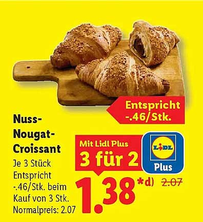 Nuss-Nougat-Croissant