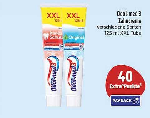 Odol-med 3 Zahnpcreme verschiedene Sorten 125 ml XXL Tube