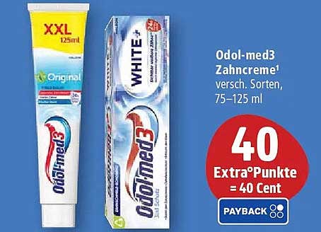 Odol-med3 Zahncreme¹ versch. Sorten, 75–125 ml