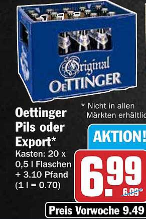 Oettinger Pils oder Export*