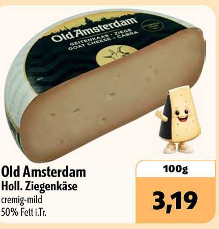 Old Amsterdam Holl. Ziegenkäse cremig-mild 50% Fett i.Tr.