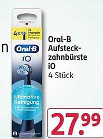 Oral-B Aufsteck-zahnbürste iO 4 Stück