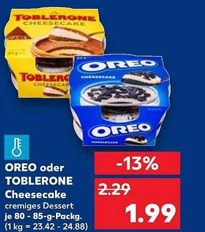 OREO oder TOBLERONE Cheesecake