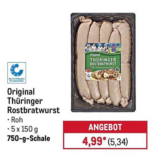 Original Thüringer Rostbratwurst
