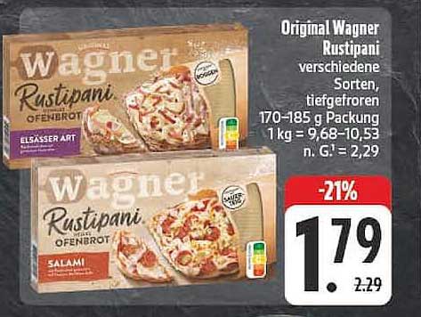 Original Wagner Rustipani verschiedene Sorten, tiefgefroren