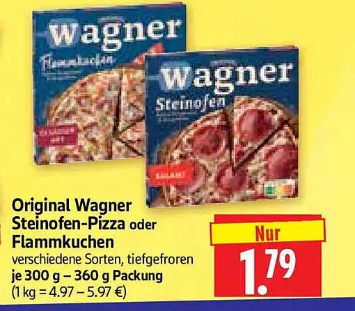 Original Wagner Steinofen-Pizza oder Flammkuchen