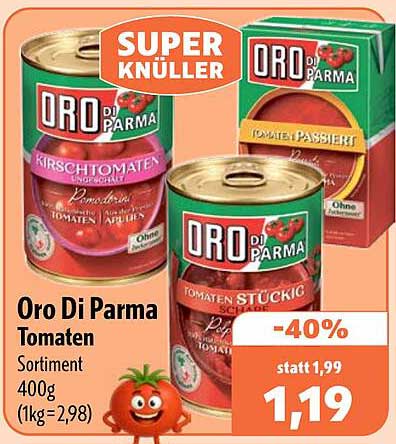 Oro Di Parma Tomaten Sortiment 400g (1kg=2,98)