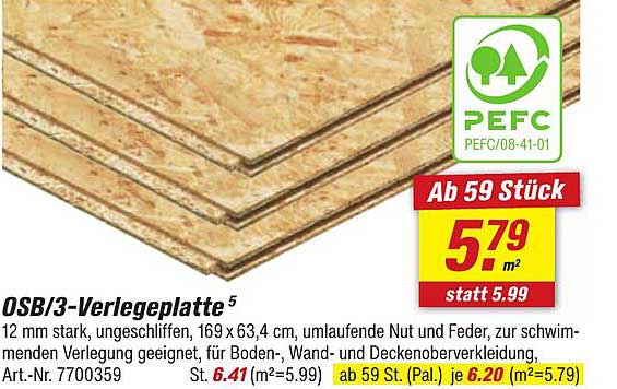 OSB/3-Verlegeplatte