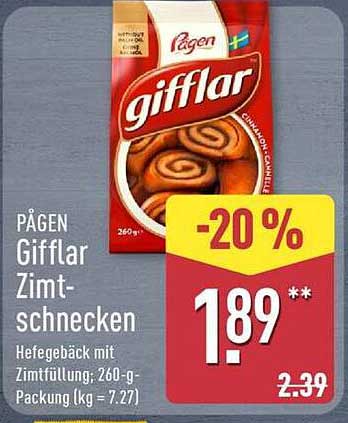 PÄGEN Gifflar Zimtschnecken