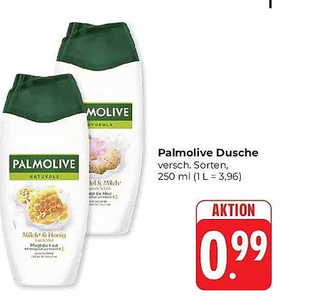 Palmolive Dusche versch. Sorten, 250 ml (1 L = 3,96)