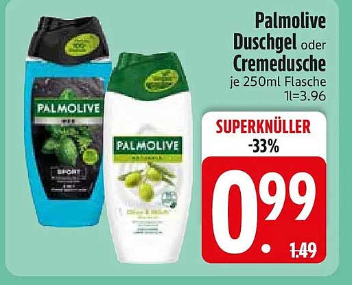 Palmolive Duschgel oder Cremedusche je 250ml Flasche