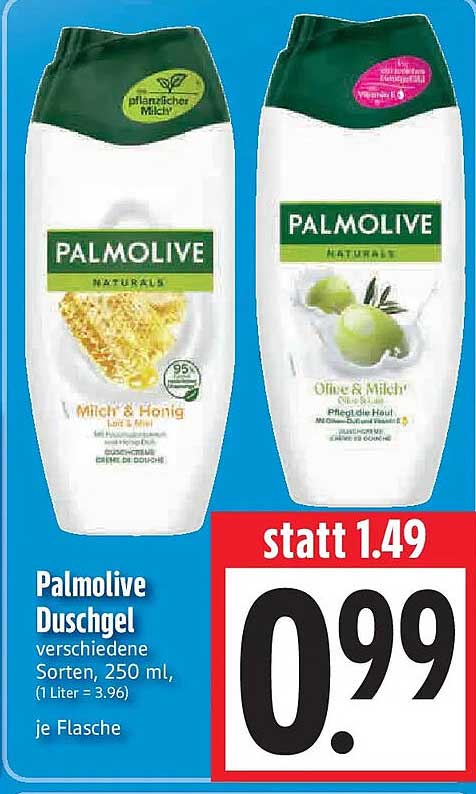 Palmolive Duschgel verschiedene Sorten, 250 ml, je Flasche