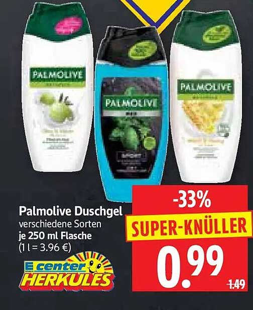 Palmolive Duschgel verschiedene Sorten je 250 ml Flasche